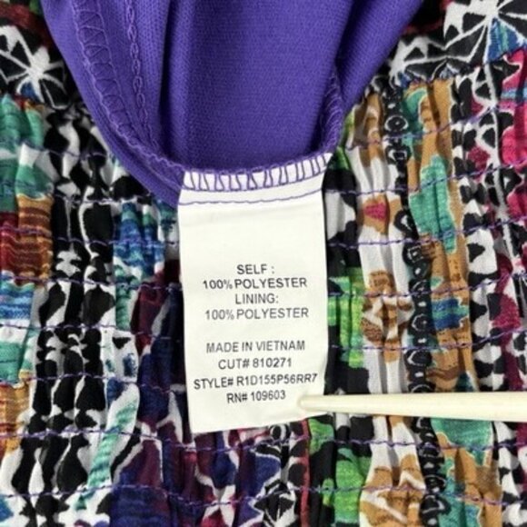 Rabbit Rabbit Rabbit Midi Asymmetrical Dress Women’s 6 V Neck Boho Festival - Picture 6 of 13